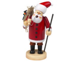 Räuchermännchen ca. 14 cm - Weihnachtsmann mit Geschenkesack