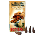 Smoking Insence KNOX PU 50 Packs - 24 cones per pack - Roasted Almonds