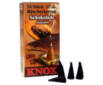 Smoking Insence KNOX PU 50 Packs - 24 cones per pack - Chocolate