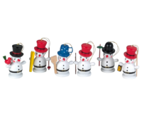 Treehanging Decoration - Snowman Set of 6 (price per set)