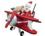 Räuchermännchen 21x21x16 cm - Weihnachtsmann, Flugzeug
