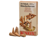 Smoking Insence KNOX PU 50 Packs - 24 cones per pack - Cinnamon