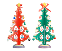 Deco Tree wood ca. 25 cm - Red and Green assorted