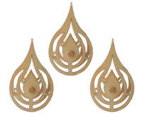 Light Arches - Candlecover Flame 5 cm 3 er Set (price per set)